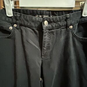 Michael Kors Women’s Distressed Black Jeans
